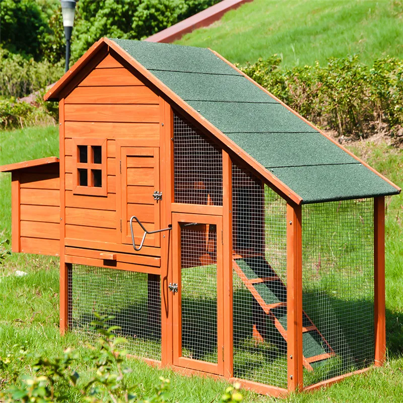 

Pet Rabbit Hutch Wooden Warm House Chicken Coop for Small Animals Hamster Cage Chinchillas Hedgehog Accessories Reptile House