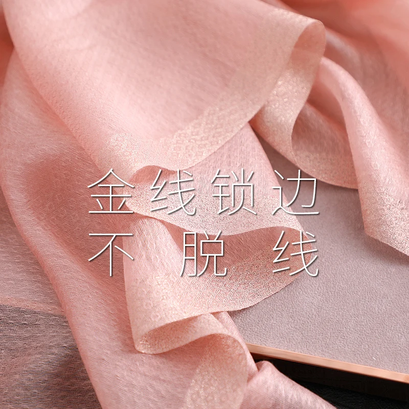Empfohlen LU3ds 100% Silk Scarf Women's Fashion Large Sunscreen Shawls Wraps Lightweight Striped Pattern Wool Wraps for Woman Empfohlen LU3ds 100% Silk Scarf Women's Fashion Large Sunscreen Shawls Wraps Lightweight Striped Pattern Wool Wraps for Woman