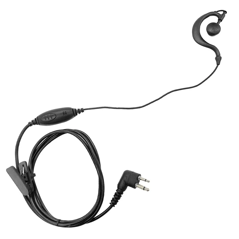 G Shape PU Material Earpiece Headset, Compatible with Motorola Walkie Talkies, CLS1110, CLS141 C3, CLS1450, GP88, RDM2070D, VL50