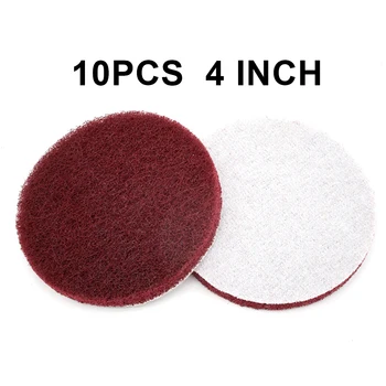 

Buffers Scrub Pad Tools 180/400/1000 grit Round Hook & Loop Cleaning Rust