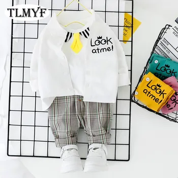 

New FAshion Baby Boy 2 pcs/set lovely shirt and pants Spring wear 20200314-7