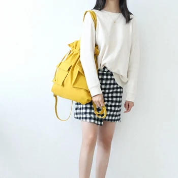 

New Style Canvas Bag Female Shoulder Backpack Large Capacity Backpack Student Backpack