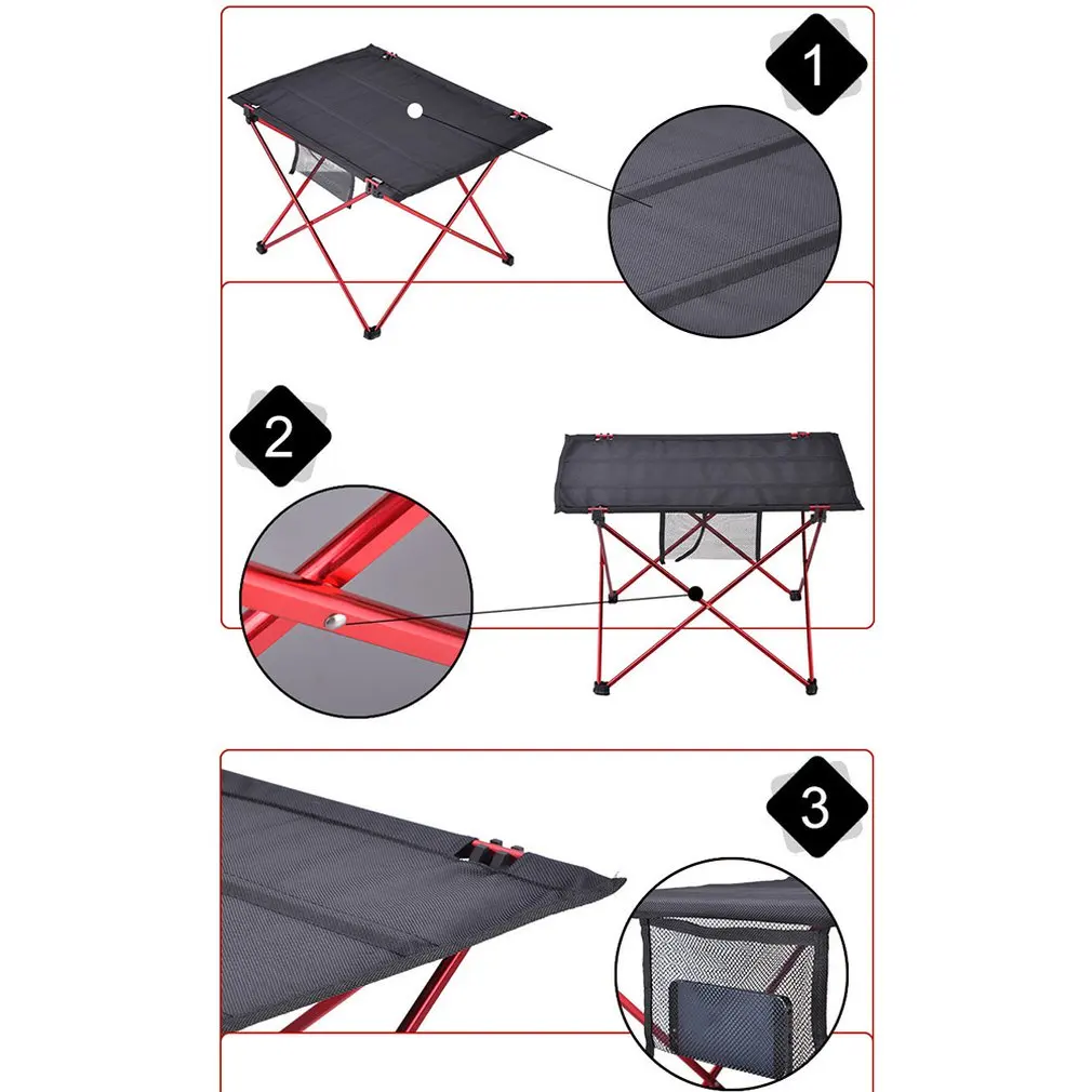 Портативный Складной Алюминиевый свернутый стол легкий Открытый Кемпинг пикника ультра-световая Мебель Кемпинг Настольный набор для чая стол
