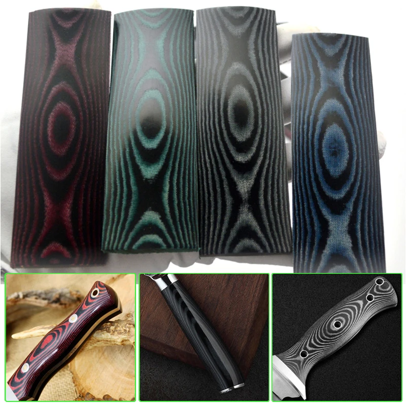 Cuchillo compuesto Personalizado Negro Verde Material Mango escalas en blanco 53