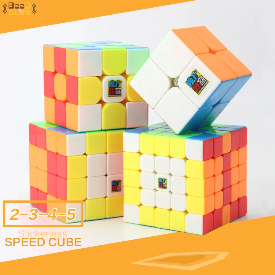 Mofangjiaoshi 3 шт. 4 шт./компл. 2x2 3x3 4x4 5x5 магический куб головоломка Подарочная коробка