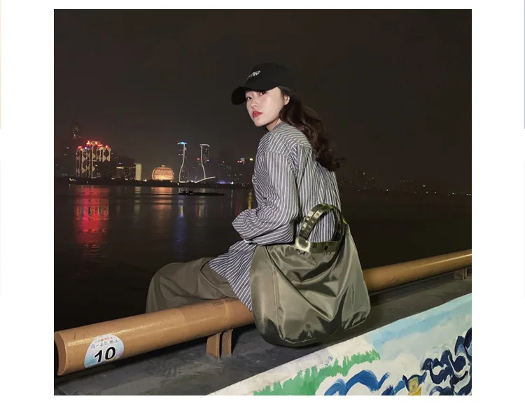 Японский стиль Ulzzang популярная брендовая мужская сумка через плечо INS-style Большая вместительная сумка для отдыха-крутая