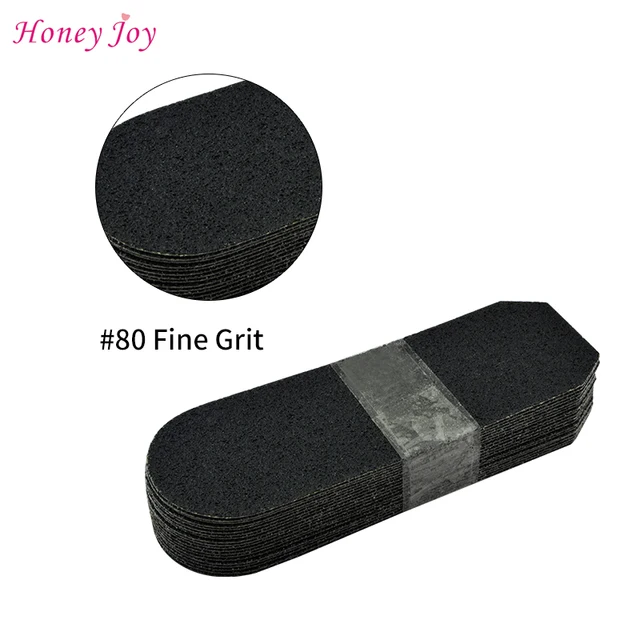 #80 Coarse Grit Sanding Cloth 20pcs/pack Pro Pedicure Feet Care Refill Replacement for Stainless Metal Handle Files Foot Rasp 4