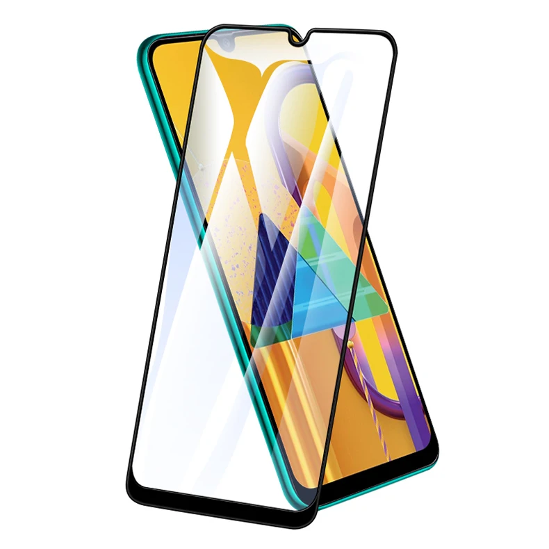 MAKAVO для samsung Galaxy M30S закаленное стекло крышка для телефона, которая полностью закрывает переднюю часть экрана протектор Броня пленка для samsung M30S 2 шт./лот