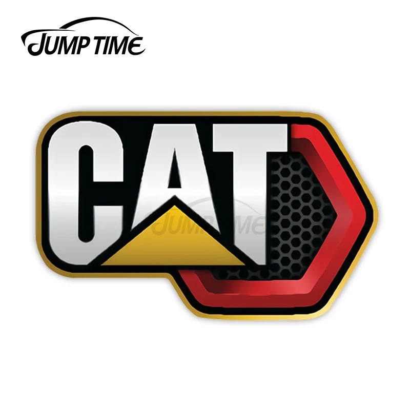 Прыгать время 13x7 8 см наклейки для автомобиля CAT гусеницы шестигранный Логотип