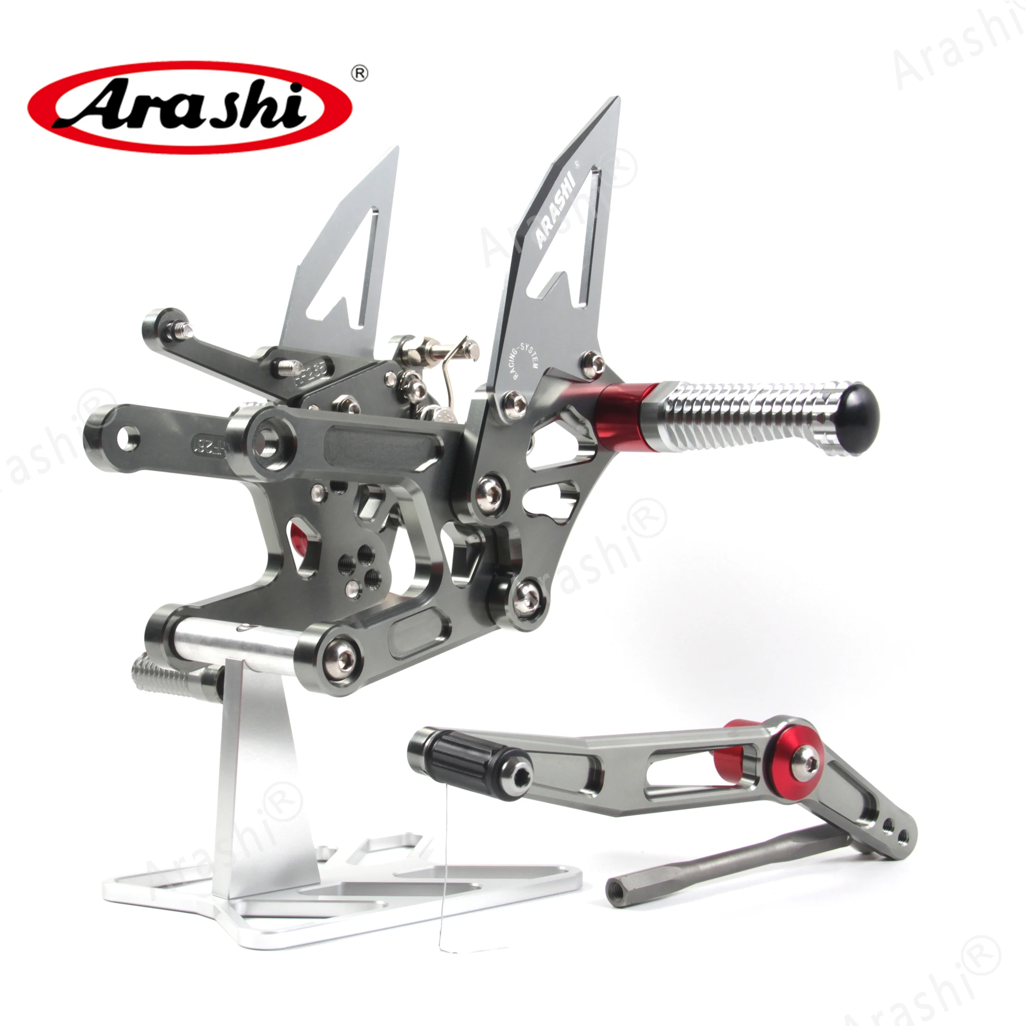 Arashi YZF R6 CNC регулируемая подножка для YAMAHA R6 Rider Rearset подножки аксессуары для мотоциклов 17