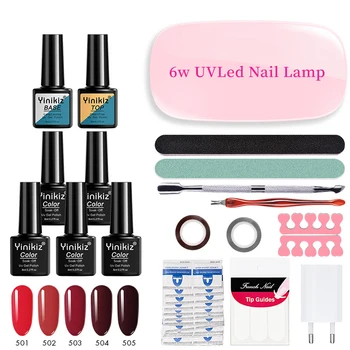 

Nail Set UV LED Lamp Dryer Machine With 5 Color Nail Gel Polish Manicure Nail Set For Manicure Pedicure Set tool for nail kit