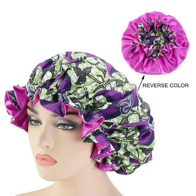 New Solid Women Satin Bonnet Fashion Stain Silky Big Bonnet for Lady Sleep Cap Headwrap Hat Hair Wrap Accessories Wholesale style10
