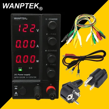 

NPS 306W/605W/3010W/1203W Mini Switching Regulated Adjustable DC Power Supply with power display 30V6A/60V10A 0.1V/0.01A/0.01W