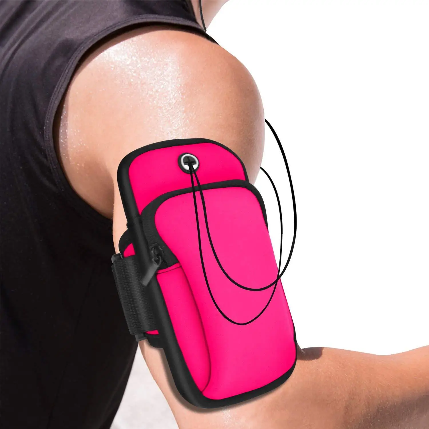 

Men's Running Mobile Phone Armstrap Outdoor Marathon Sports Female Hand Arm Bag Waterproof Arm Bag Night Running Bag