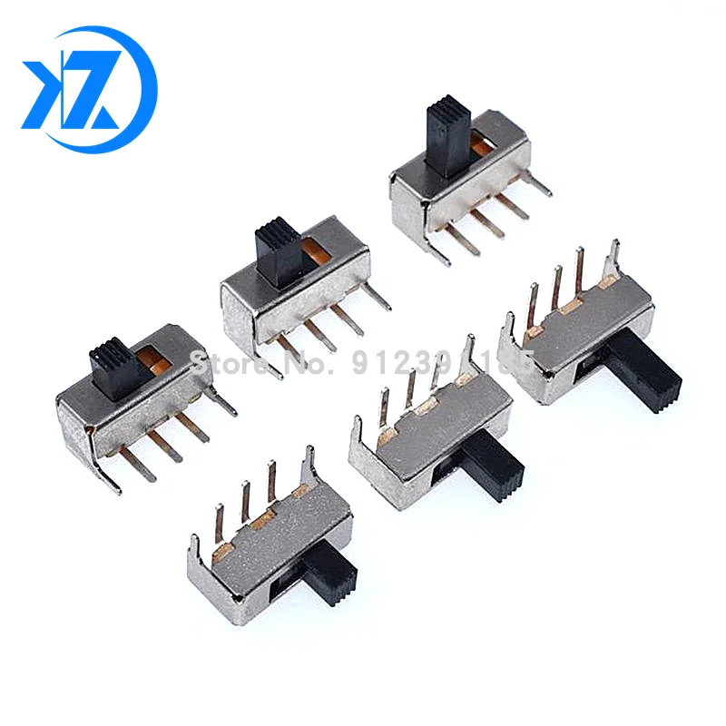 10 шт. переключатель SS12F23 SS12F23VG5 G4 G7 0 5 А 50 В 3 контакта 1P2T изогнутый под 90 градусов