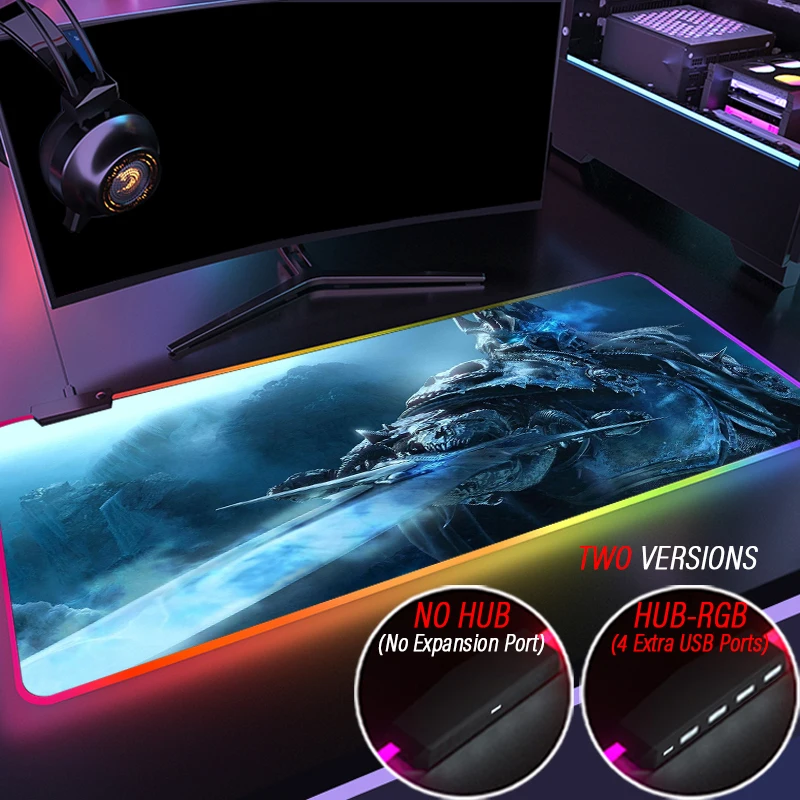 Tappetino Per Mouse Da Gioco Con Hub Extra Large Tappetino Per Mouse World Of Warcraft Hd Azeroth Tappetino Per Scrivania Usb A 4 Porte Xxl Wow Tastie