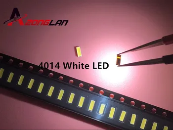 

500pcs/lot 0.2W SMD 4014 LED Lamp Bead13-26lm White SMD LED 6000K Beads LED Chip 3.0-3.4V Free shipping