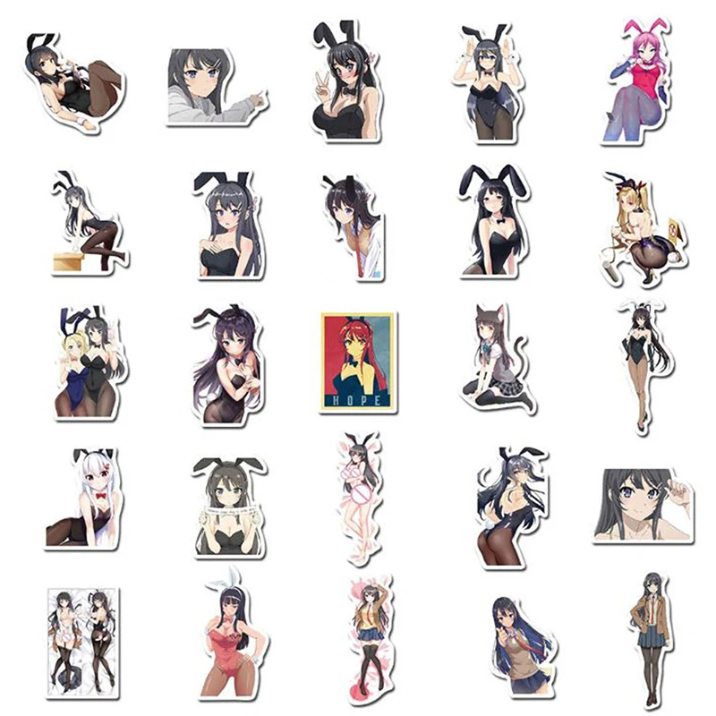 ZUIYIJIANGNAN Miraculous Ladybug Anime Girl Stickers(50pcs