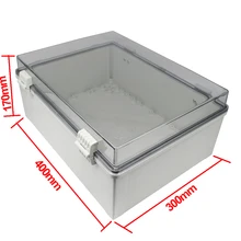 MANHUA Водонепроницаемая коробка 400*300*170 мм IP65 Поликарбонат abs корпус распределительная коробка с передней панелью распределительный корпус