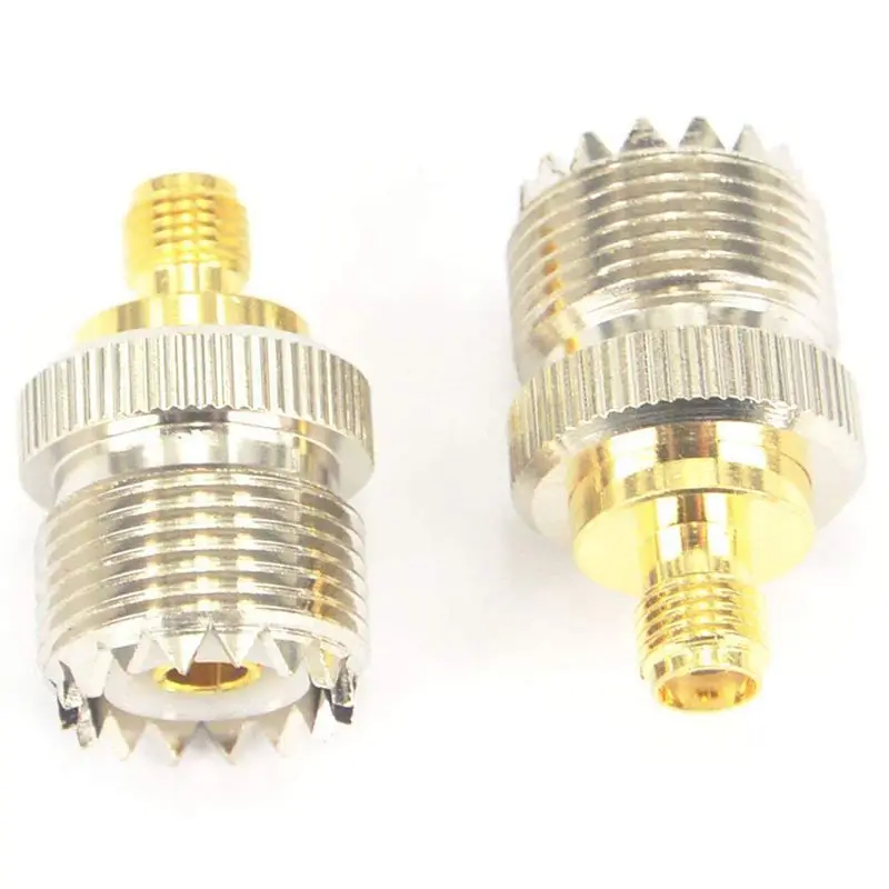 Переходник RF Coax SMA female to SO239 UHF гнездо SO 239 антенный Кабельный разъем В комплекте