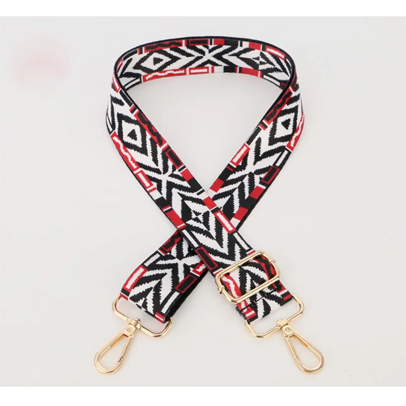 Style3 strap Женский красочный плечевой ремень, Мини Портативный Съемный ремень для сумки, регулируемый разноцветный аксессуар для сумки, Золотая Серебряная черная пряжка - Цвет: Style3 strap
