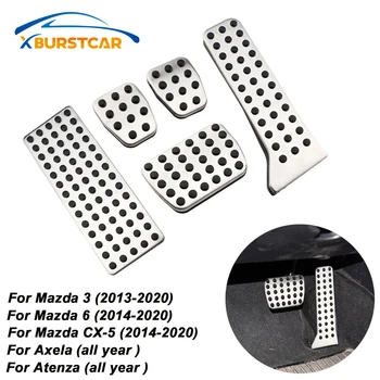 

Stainless Steel Car Gas Pedal Brake Pedals Case for Mazda 3 2014+ Axela for Mazda 6 2014 + Atenza for Mazda Cx-5 Cx5 Accessories