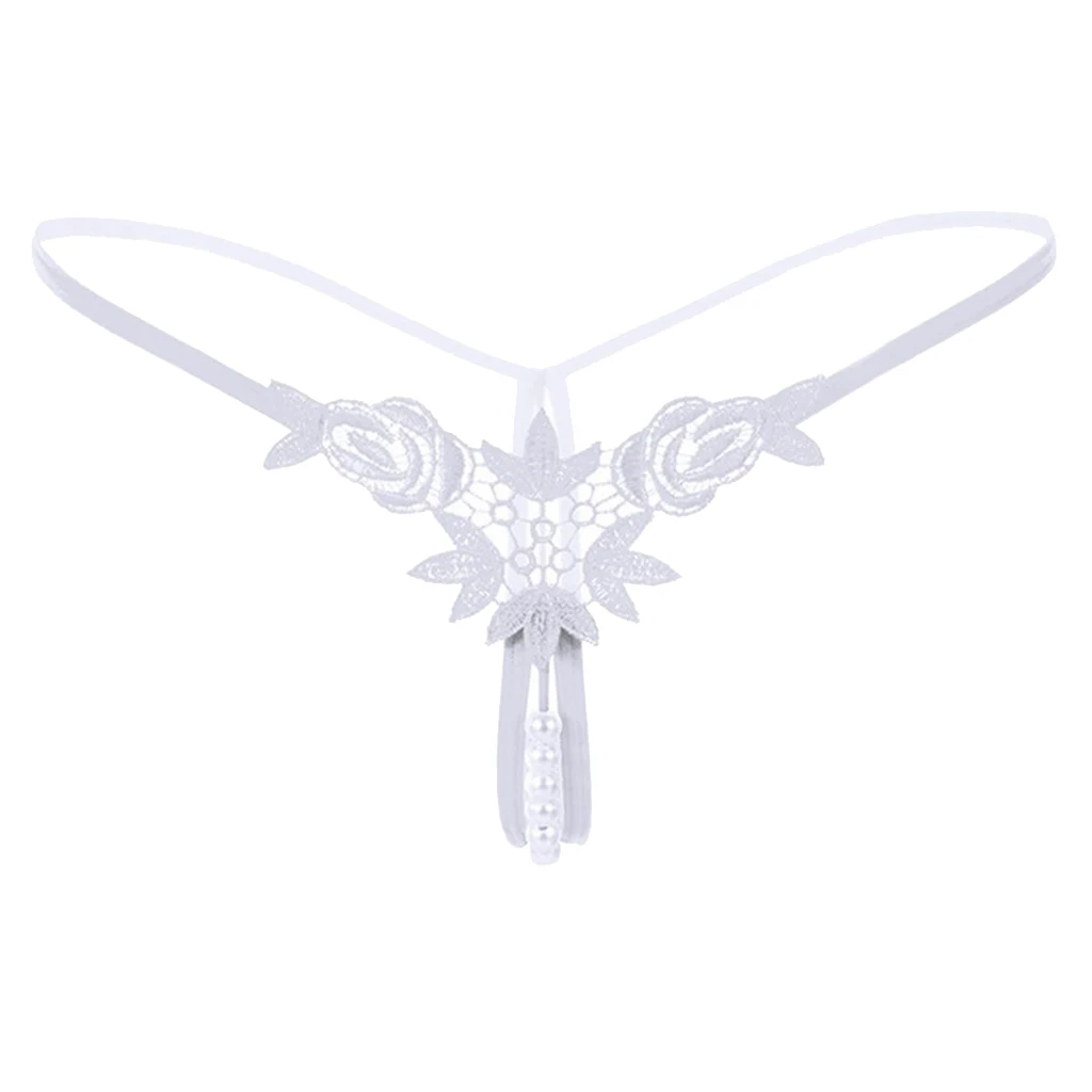 Lady Sexy Open Crotch Crotchless Panties Low Rise Hollow Flower Thongs