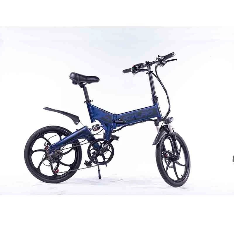 

SMLRO20" 350W Folding Electric Bicycle e-Bike Fat tire Pedal Assist New Mountain Bicycle Sporting Fat Tire with Removable 10AH