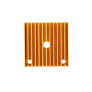 

MK7 MK8 Extruder Heat Sink 40*40*11 Golden Metal 3D Printer Makerbot Prusa i3