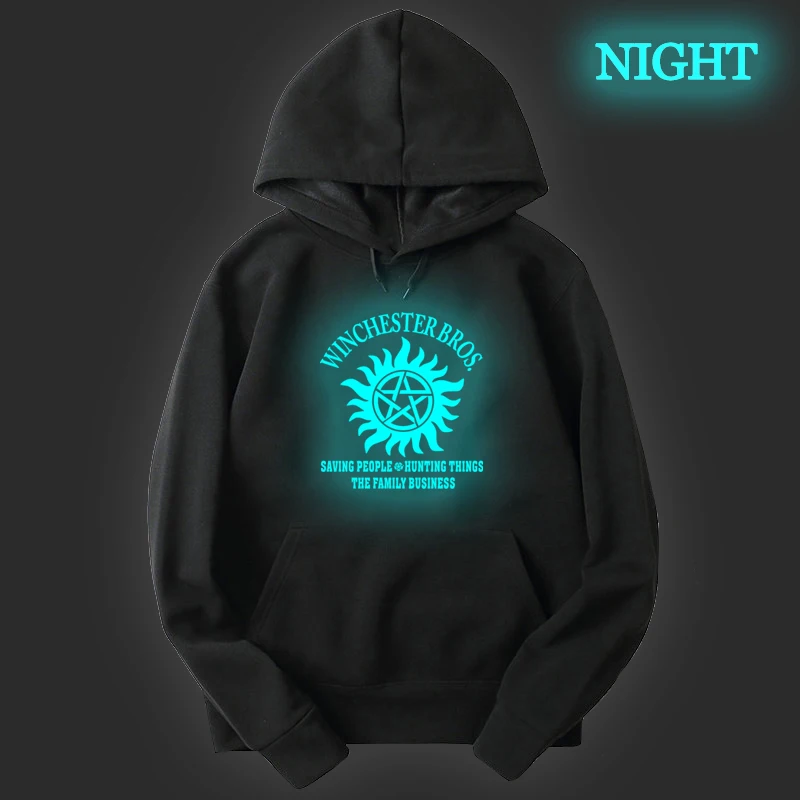 Supernatural Long Sleeve Hoodies Sweatshirts Autumn Hooded Sweatshirt Pullovers Women Men Fashion Hoody Boys Girls Lovely Hoodie