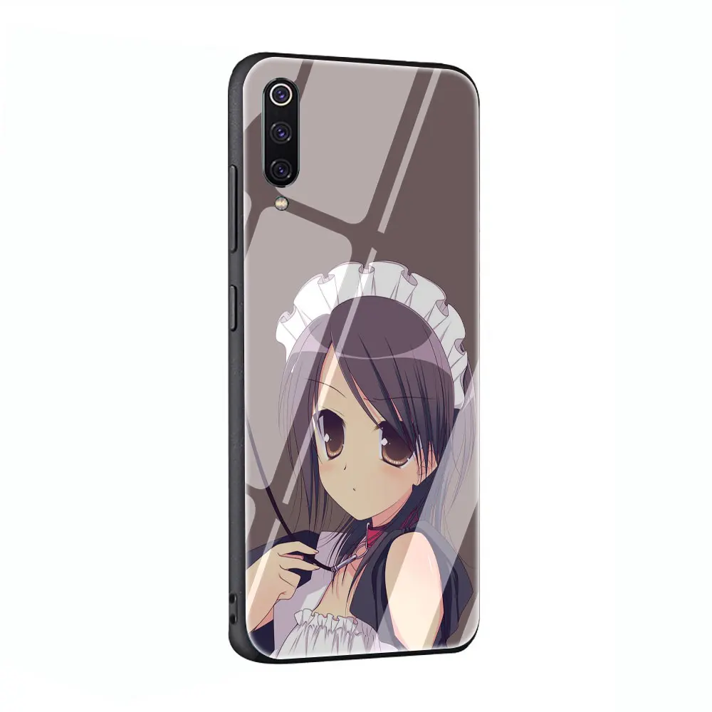 G6 Аниме горничной sama kaichou wa закаленное стекло чехол для телефона Xiaomi mi 8 9 Красный mi 4X 6A Note 5 6 7 Pro Pocophone F1 - Цвет: G6