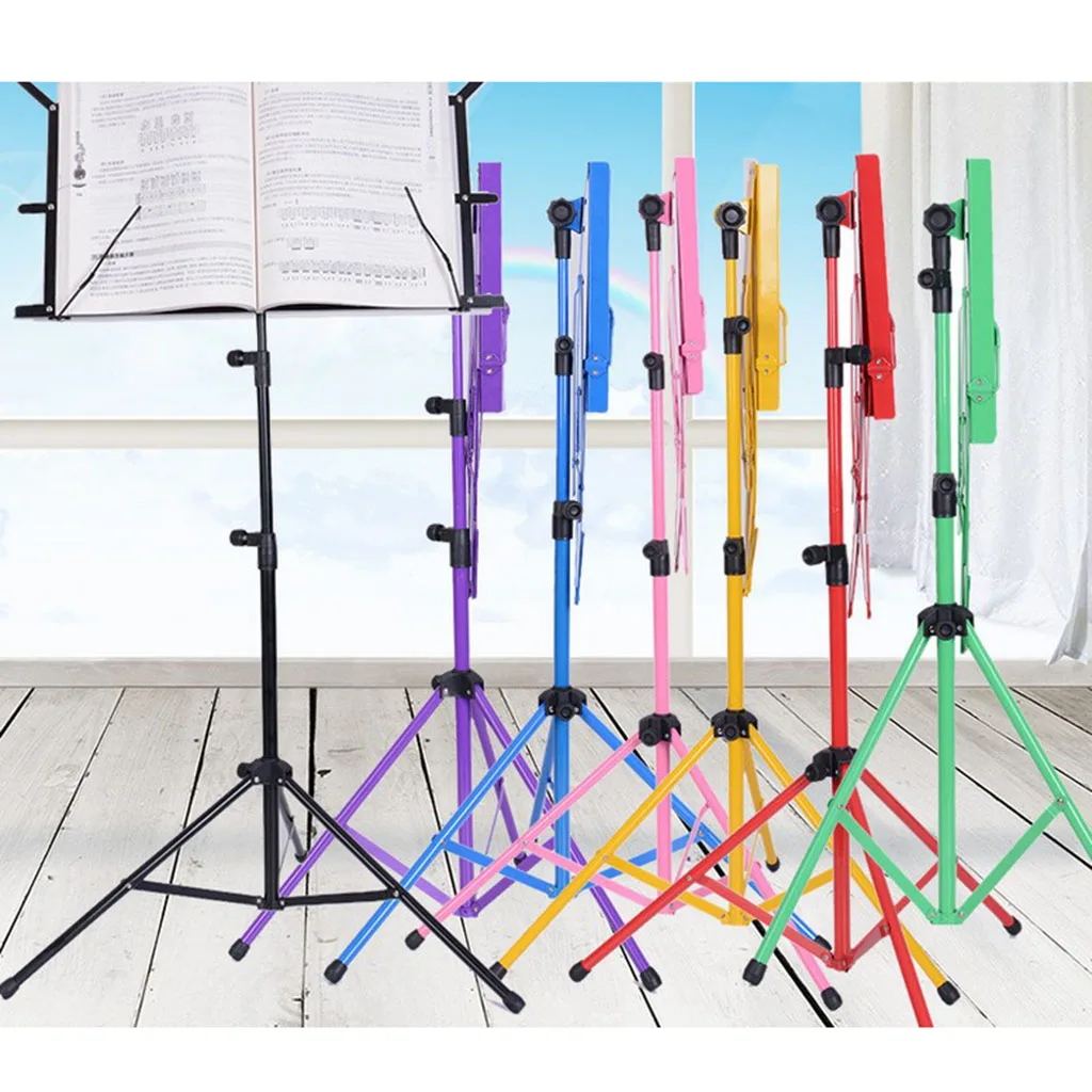 Violin Music Stand with Violin Hanger, Portable Folding Violin Stand, for Sheet Music with Carrying Bag, Lightweight