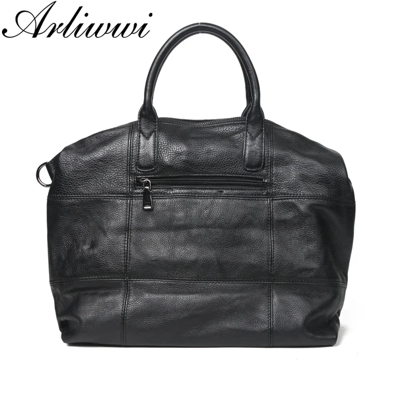 US $44.62 Arliwwi Large Capacity Female 100 Real Leather Tote Handbags Soft Cow Leather Big Messenger Bags For Women New Gs04