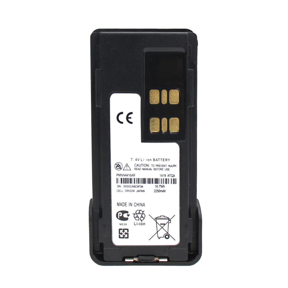2250 мА/ч, PMNN4418 Аккумулятор для Motorola P6600 P6620 XPR 3000E XPR3300e XPR3500e DP2000e серии DP2400 DP2600 DEP 550 eTwo-передающая радиоустановка