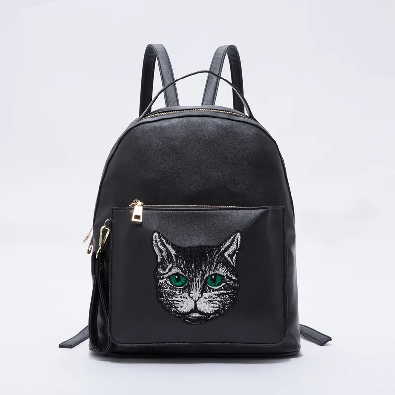 

2108 New Style Korean-style Animal Avatar Backpack Textured Pu Shoulder Handbag Trend WOMEN'S Bag a Generation of Fat