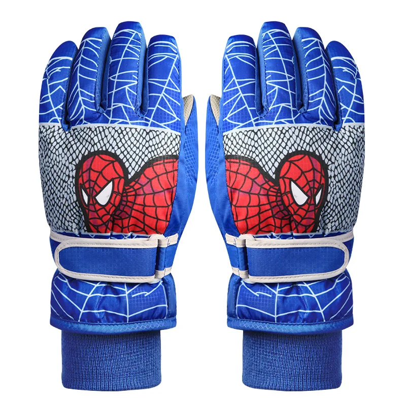 

Spiderman Ski gloves warmth waterproof cute cartoon sports skiing cover toy for boys