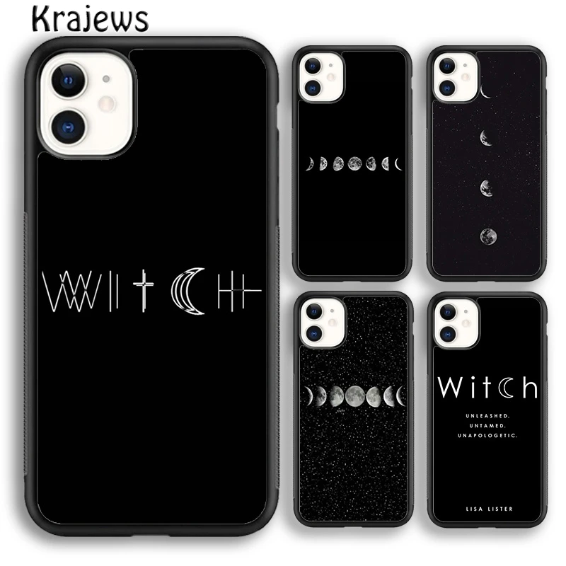 Чехол для телефона krajew Witchcraft Witch Moon чехол iPhone 5s 6s 7 8 plus X XS XR 11 12 pro max Samsung Galaxy S7 S8 S9 S10