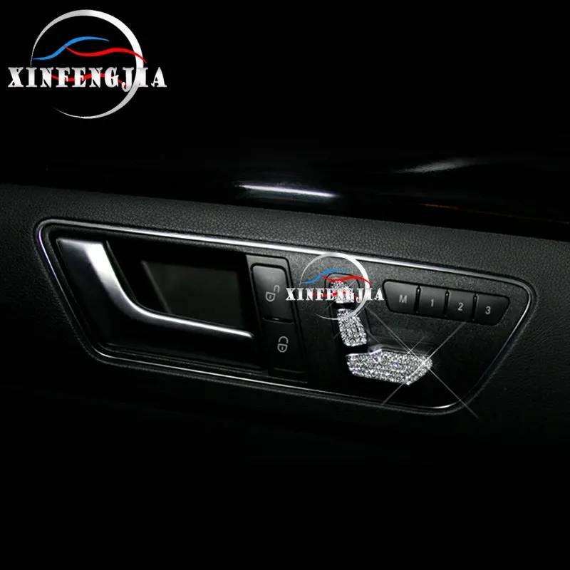 Для Mercedes-Benz C E ML GL GLK класс CLS W204 W212 W166 X204 кристалл стиль сиденья регулировки кнопки отделка