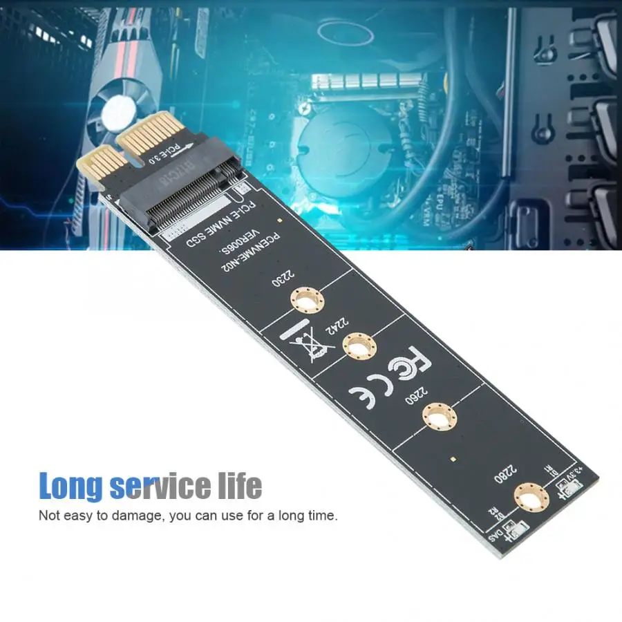 PCI-E к M.2 жесткий диск NVME адаптер Riser Card конвертер для samsung/INTEL 600 P/Lite-On T10