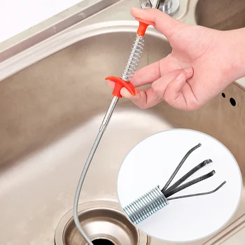 

Drain Snake Drain Cleaner Sticks Clog Remover Cleaning Tools Spring Pipe Dredging Tools H99F
