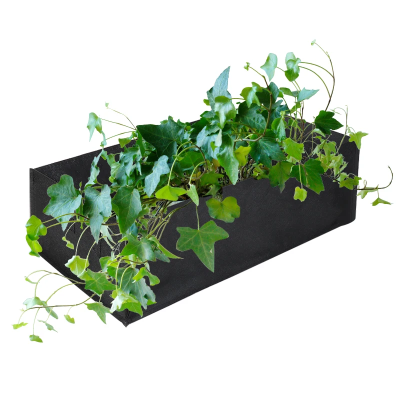 1Set Non-toxin Durable 60 x 30 x 21cm Fabric Reusable Garden Plant Bags For Vegetable Tomato Potato Carrot Grow Bags 5 pcs