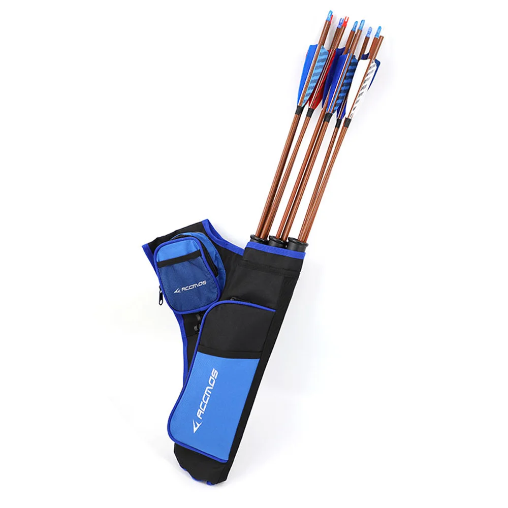 3 Tubes Quiver Adjustable Belt Back Quiver Arrow Bag Arrow Holder For