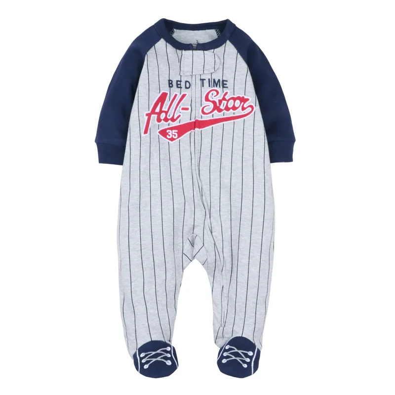 Baby pajamas zipper cotton newborn baby pajamas coverall one-piece romper zipper baby girls clothes toddler girl winter clothes Baby Jumpsuit Cotton 