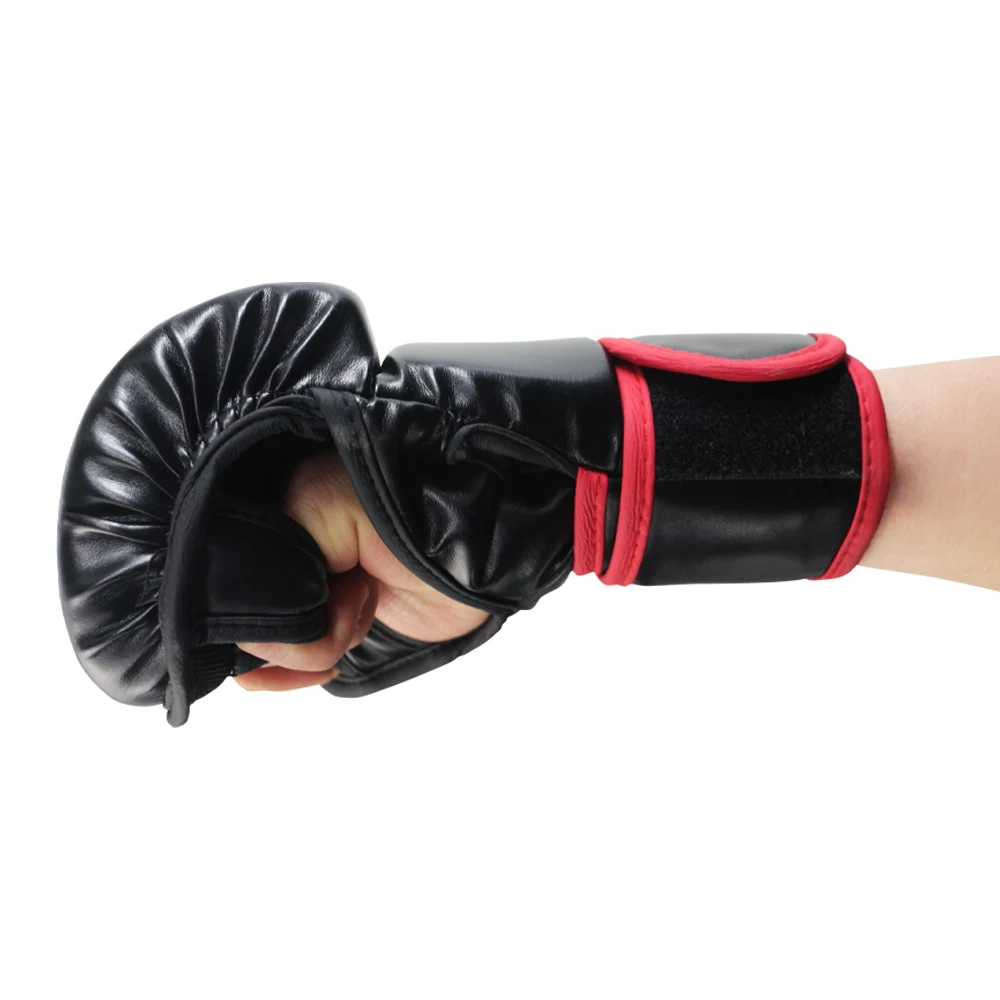 Men's Half-finger Boxing Gloves MMA Boxing Gloves Kick Boxing Karate Muay Thai Mixed Fighting Gloves Kick Boxing Training Gloves