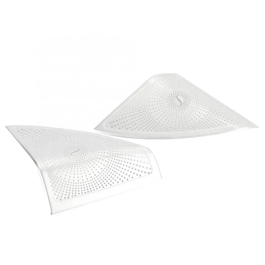 

1 Pair of Car-styling Door Stereo Audio Speaker Cover Trim Aluminum Alloy Matte Silver for Mercedes Benz C Class W205 2015-2017