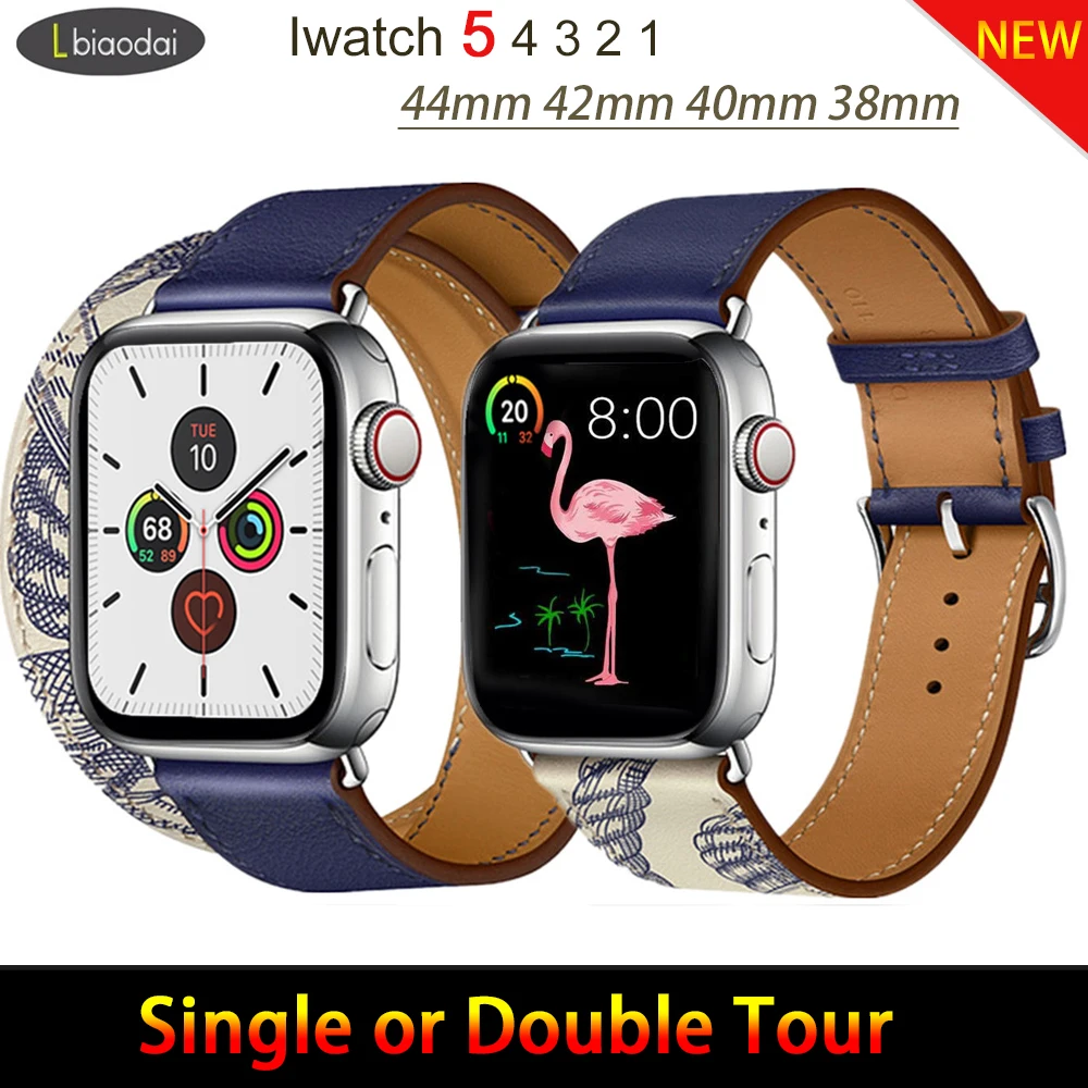 Кожаный ремешок для apple watch band iwatch band Pulseira apple watch 5 4 3 2 ремешок 44 мм 40 мм 42 мм 38 мм браслет correa