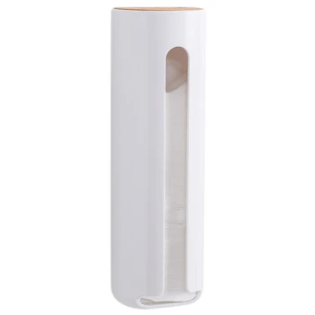 

Cotton Pad Holder Wall Mount Protector and Dispenser Cotton Pad Container Cosmetic Storage Box with Easy Opening Splitter