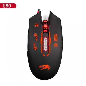 

E80 Light Micro Wheel Cable USB Computer Game Athletic Mouse Lol Chicken Mouse