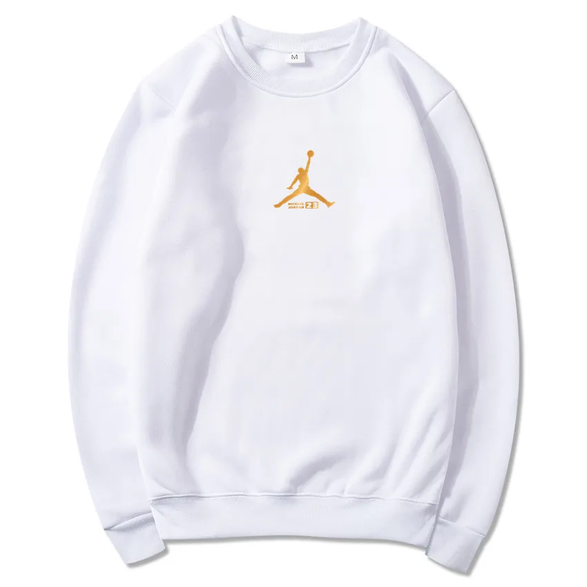 white002 Модная брендовая Новинка JORDAN 23 с буквенным принтом, черный цвет, мужская Толстовка s, новинка, толстовки, пуловер,, новая мужская одежда - Цвет: white002