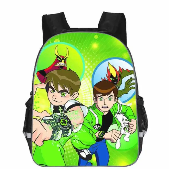 Подростковый мультяшный рюкзак Ben 10, школьные сумки с героями мультфильмов для мальчиков, популярный рюкзак для начальной школы, школьные ранцы для мальчиков и девочек Mochila 13 дюймов - Цвет: photo color